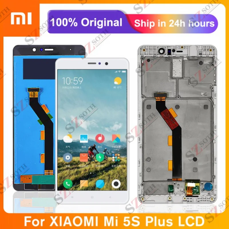 

5.7" Original Lcd Screen For Xiaomi 5S Plus LCD Screen Display Touch Panel Digitizer With Frame For MI 5S Plus Mi5S Plus Lc