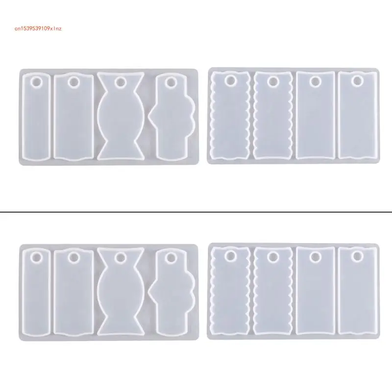 

Stylish DIY Jewelry Craft Making Molds Silicone Lid Name Plate Moulds Silicone Resin Moulds for Keychains and Pendants