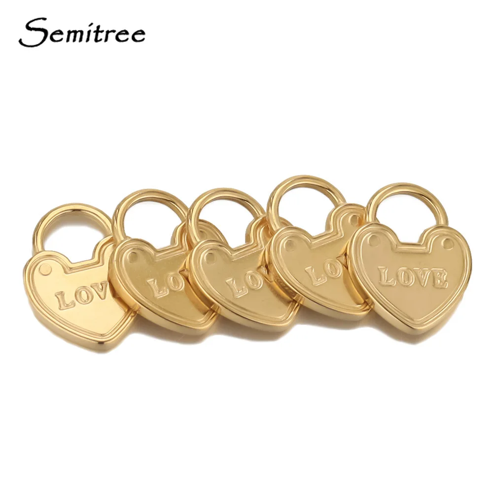 5pcs Stainless Steel Heart Lock Love Charms Pendants for Women Necklace DIY Jewelry Making Findings Supplies Accessories
5pcs Stainless Steel Heart Lock Love Charms Pendants for Women Necklace DIY Jewelry Making Findings Supplies Accessories