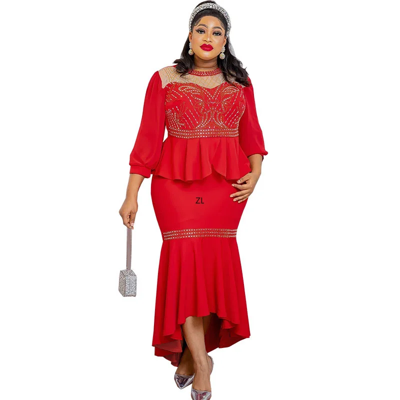 Elegant African Dresses for Women 2 Piece Set Long Sleeve Top And Skirt Suits Dashiki Ankara African Outfits Wedding Party Dress
Elegant African Dresses for Women 2 Piece Set Long Sleeve Top And Skirt Suits Dashiki Ankara African Outfits Wedding Party Dress