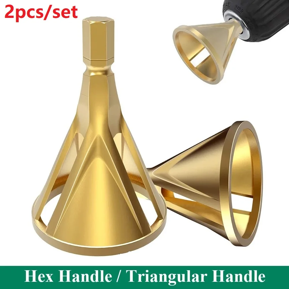 2PCS Deburring External Chamfering Device HSS-Material Hex Triangle Handle Deburring Rusty Screw For Power Tools Set
2PCS Deburring External Chamfering Device HSS-Material Hex Triangle Handle Deburring Rusty Screw For Power Tools Set