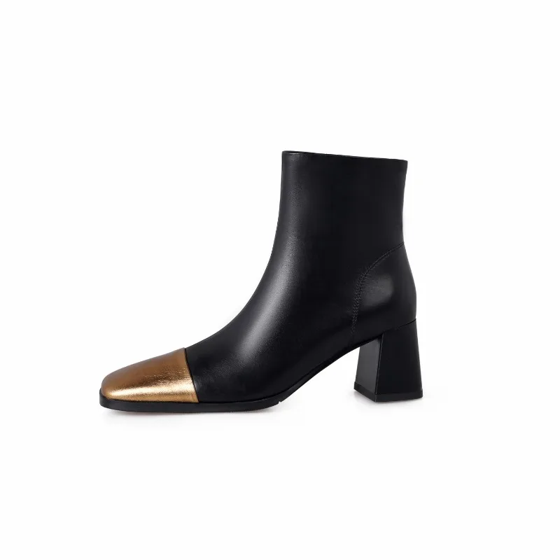 2023 new Autumn winter Women ankle boots natural leather 22-25cm cowhide+pigskin modern boots side zip square toe short boots
2023 new Autumn winter Women ankle boots natural leather 22-25cm cowhide+pigskin modern boots side zip square toe short boots
