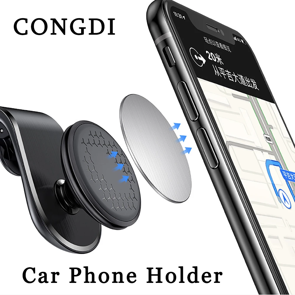 

Magnetic Car Phone Holder Air Vent Car Phone Mounts Cellphone GPS Support for iPhone Xiaomi Huawei Samsung Rotation Bracket