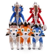 

Pokemon Anime 25-27cm Shiny Lycanroc Animals Midnight Midday Lycanroc Wolf Plush Peluche Soft Stuffed Toys Dolls Kids Gifts