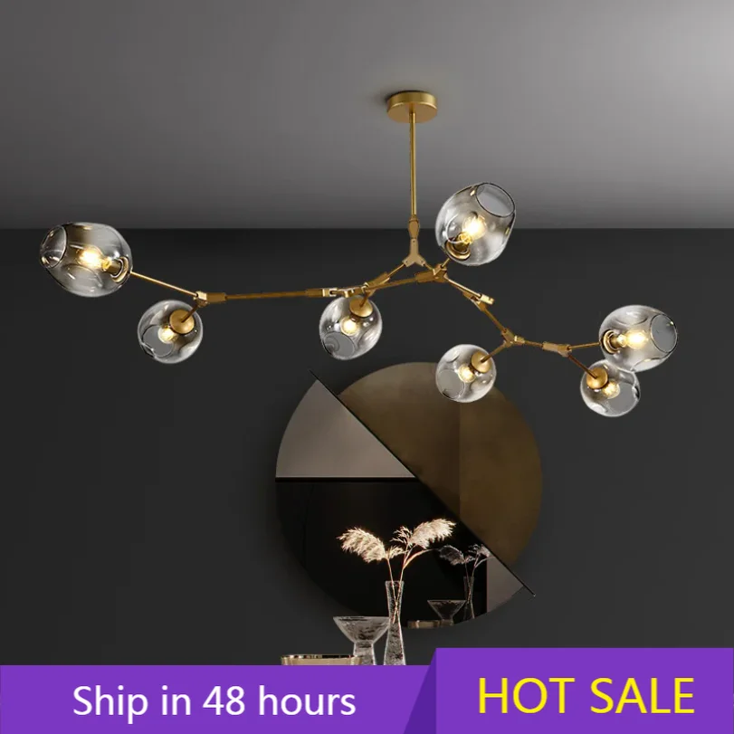 Modern Glass Pendant Lights for Living Room Villa Interior Decor Hanging Lamp Ceiling Chandeliers Bedroom Kitchen Decoration
Modern Glass Pendant Lights for Living Room Villa Interior Decor Hanging Lamp Ceiling Chandeliers Bedroom Kitchen Decoration