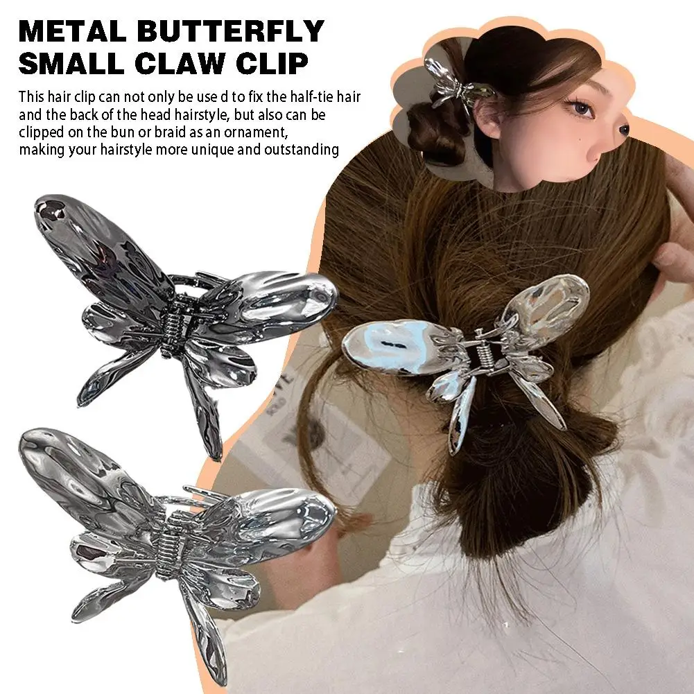 Cute Butterfly Hair Accessories Butterfly Hair Claw Silver Women Size Small Claws Hair Texture Hairpins Hair Alloy Clips N6Y0
Cute Butterfly Hair Accessories Butterfly Hair Claw Silver Women Size Small Claws Hair Texture Hairpins Hair Alloy Clips N6Y0