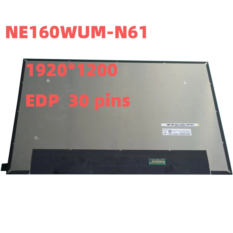 NE160WUM-N61 матрица ноутбука экран ЖК-дисплей Панель 16 дюймов 100% sRGB 1920*1200 16:10(H:V) контрастная 400: 1 Яркость 30 контактов
NE160WUM-N61 матрица ноутбука экран ЖК-дисплей Панель 16 дюймов 100% sRGB 1920*1200 16:10(H:V) контрастная 400: 1 Яркость 30 контактов
