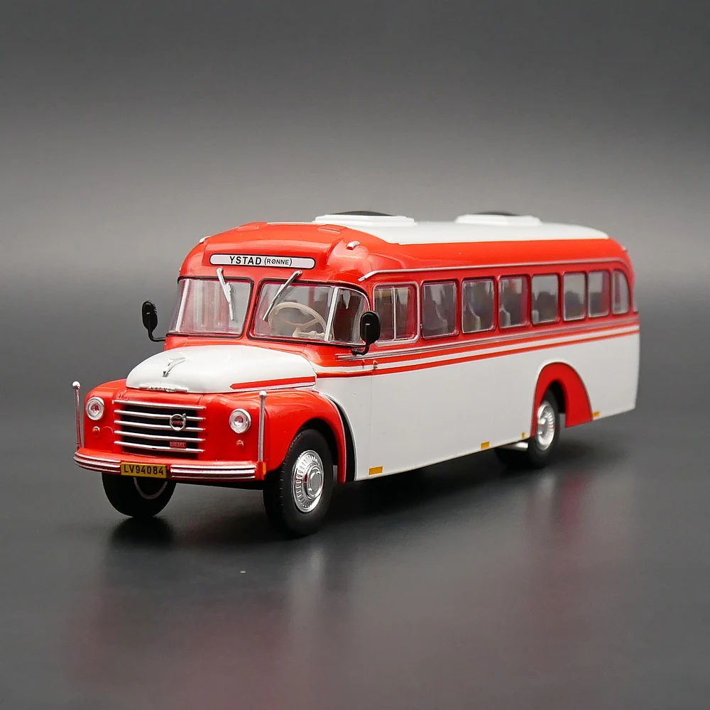 

Diecast Ixo 1:43 Scale B375 1957 Bus Sweden Passenger Transport Alloy Classic Car Model Collectible Toy Gift Souvenir Display