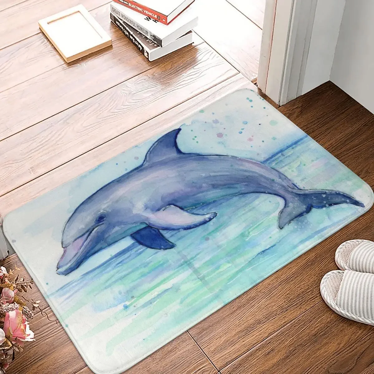 Современный мягкий напольный коврик с дельфином, акварельный, для спальни, гостиной, коврик для дома, декоративная подставка для ног для Mammal
Современный мягкий напольный коврик с дельфином, акварельный, для спальни, гостиной, коврик для дома, декоративная подставка для ног для Mammal