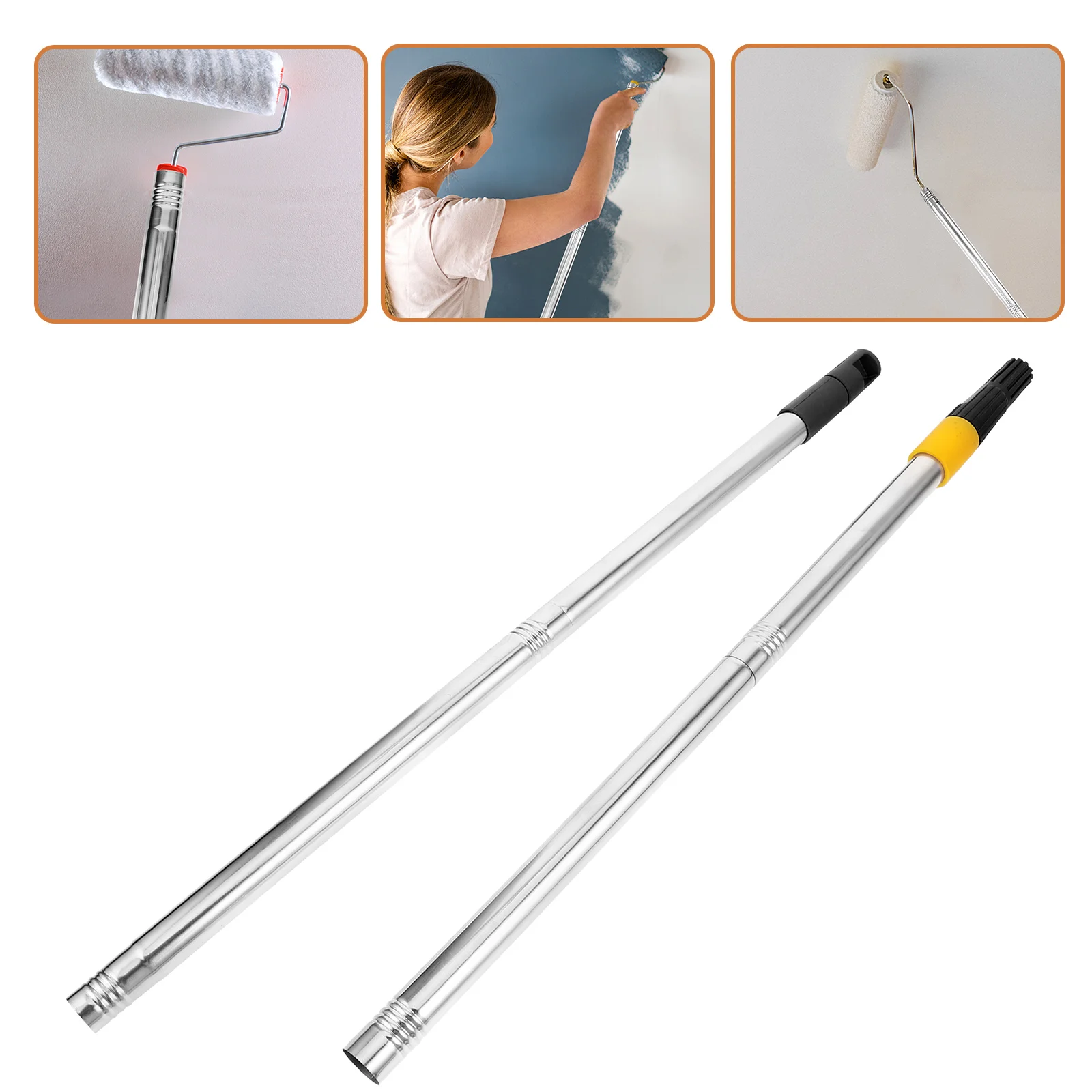 

Roller Brush Extension Rod Oil Paint Poles Painting Metal Plastic Stainless Steel for Rollers