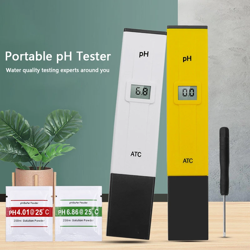 

PH Meter Digital Acidity Measure PH Tester Water Quality Testers Device Water Pool Aquarium Hydroponics Home Brew 0-14pH Tools