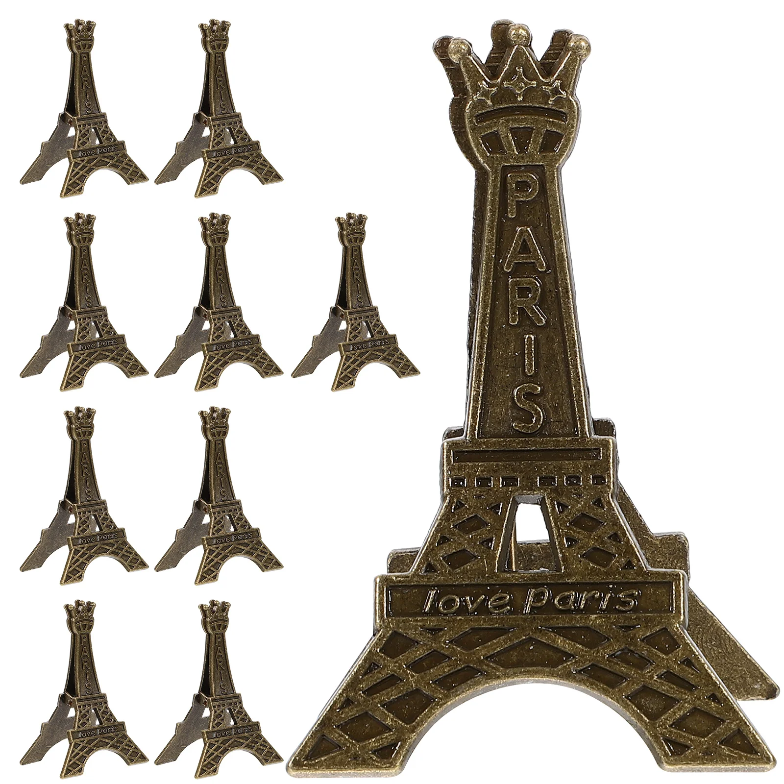 

10Pcs Vintage Table Photo Holder Table Number Holders Eiffel Tower Table Number Stands