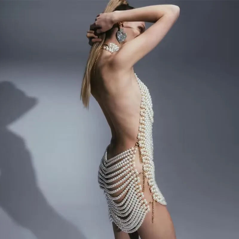 Женское платье с имитацией жемчуга, многослойное мини-платье с открытой спиной и жемчугом, боди, платья для вечеринок, элегантные коктейльные платья 2024
Женское платье с имитацией жемчуга, многослойное мини-платье с открытой спиной и жемчугом, боди, платья для вечеринок, элегантные коктейльные платья 2024