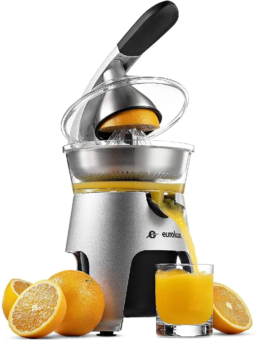 Die Cast Stainless Steel Citrus Juicer Squeezer, for Orange, Lemon, Grapefruit | 300 Watts of Power, With 2 Stainless Steel Fil
Die Cast Stainless Steel Citrus Juicer Squeezer, for Orange, Lemon, Grapefruit | 300 Watts of Power, With 2 Stainless Steel Fil