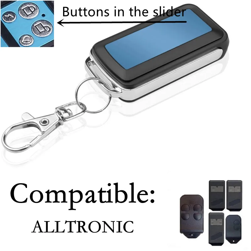 For ALLTRONIC S429-1 Garage door remote control ALLTRONIC S429-2, S429-4Mini replacement clone duplicator Fixed code 433MHz 
For ALLTRONIC S429-1 Garage door remote control ALLTRONIC S429-2, S429-4Mini replacement clone duplicator Fixed code 433MHz
