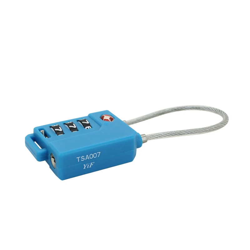 

High Quality Tsa Padlock 3-digit Combination Security Lock Silver Zinc Alloy Travel Smart Combination Locks Resettable