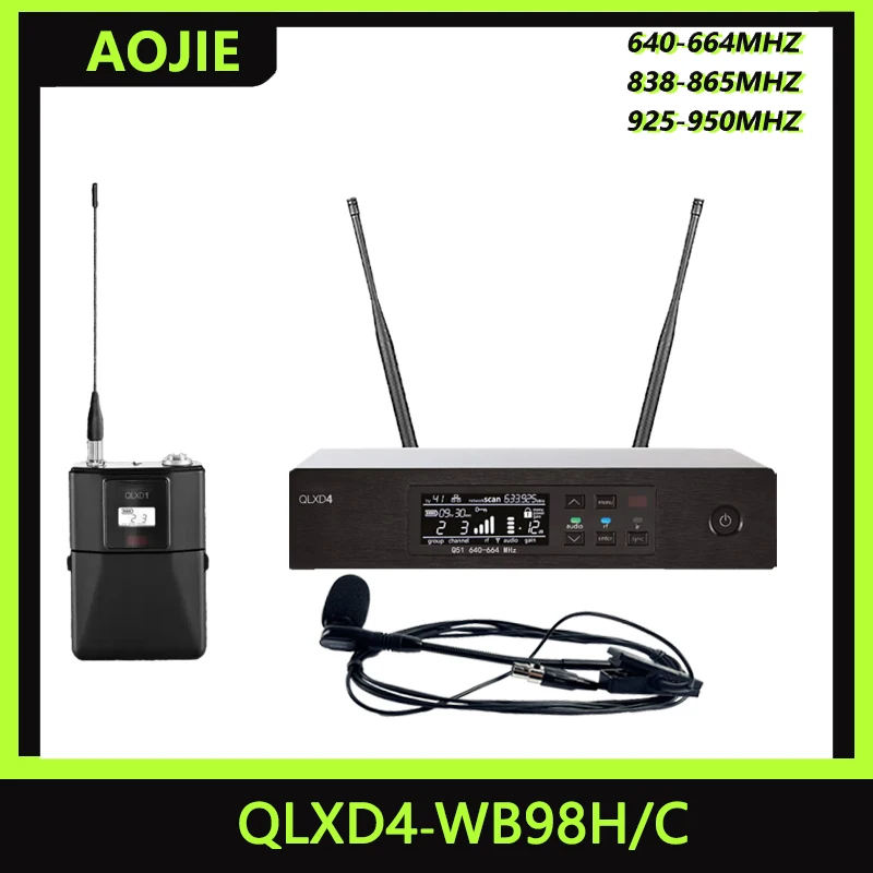 

Aojie QLXD4-WB98H/C BETA98H/C Professional Wireless Microphone Saxophone Brass Percussion Microphone WB98H/C