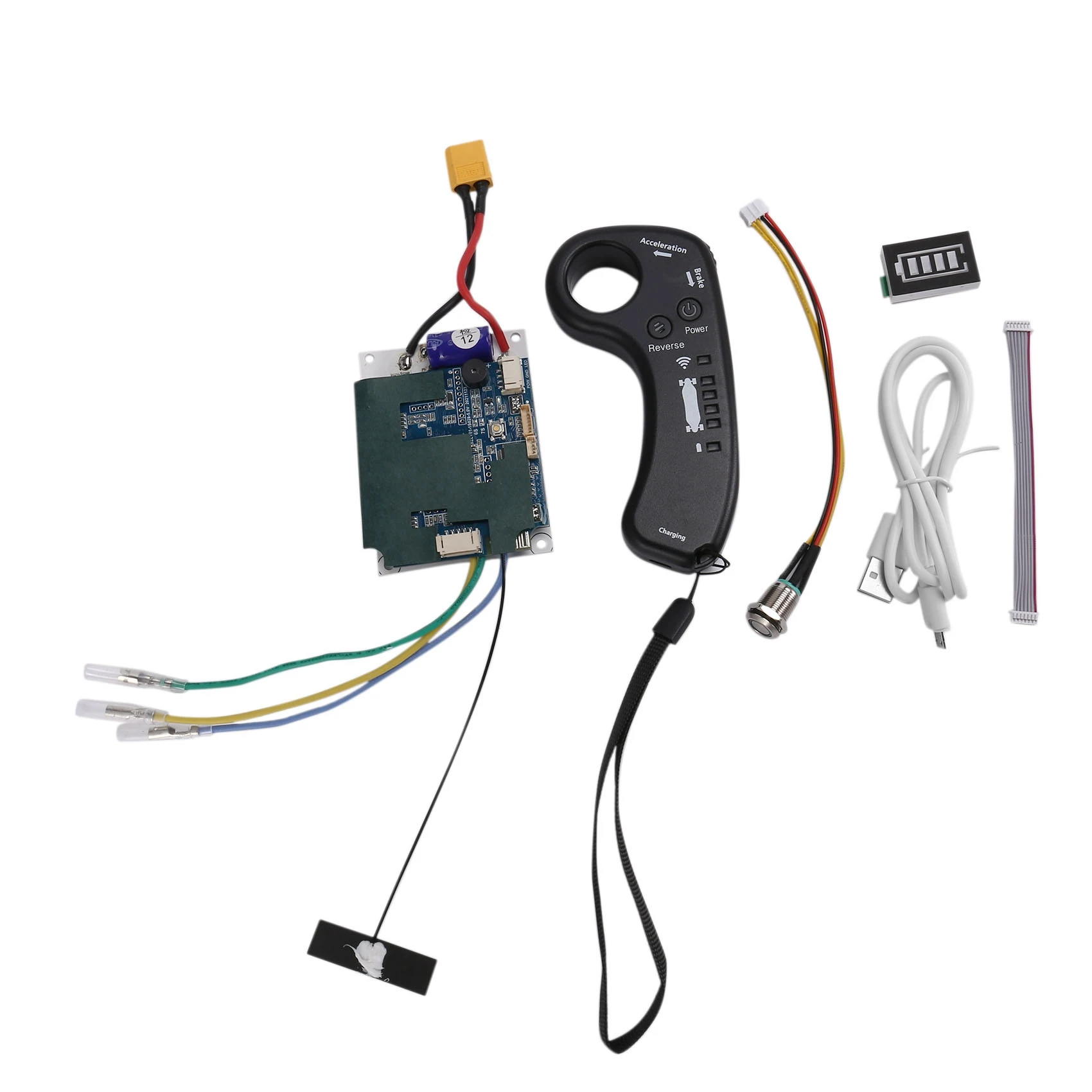 

Electric Skateboard Single Drive Hub Motor Controller Set Longboard ESC Scooter Mainboard with Remote Control
