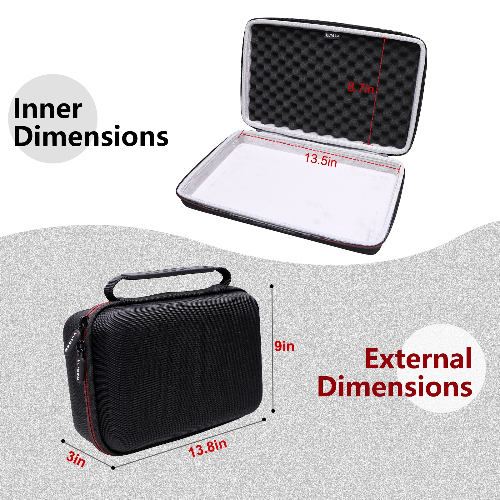 EVA Hard Case for Akai MPC MIDI Controller Beat Machine DJ Control Pulse 200 or Maschine Mikro Mk3 Drum Controller EVA Hard Case for Akai MPC MIDI Controller Beat Machine DJ Control Pulse 200 or Maschine Mikro Mk3 Drum Controller