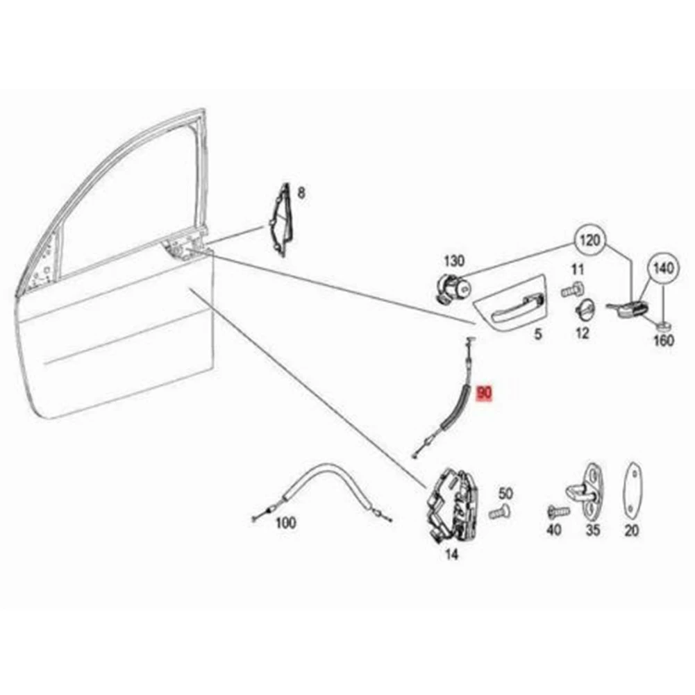Door Handle Cable Shift Cable For Smart ForFour 1st Generation (2004-2006) 4547230169 Black +silver Classic Left Metal
Door Handle Cable Shift Cable For Smart ForFour 1st Generation (2004-2006) 4547230169 Black +silver Classic Left Metal