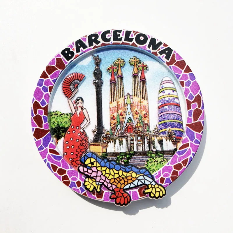 Fridge Magnet Barcelona Landscape Creative Resin Decoration Craft Tourism Souvenir Message Sticker
Fridge Magnet Barcelona Landscape Creative Resin Decoration Craft Tourism Souvenir Message Sticker