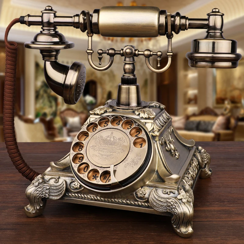 American antique telephone landline European retro home office phone fashion creative rotating wireless card.
American antique telephone landline European retro home office phone fashion creative rotating wireless card.
