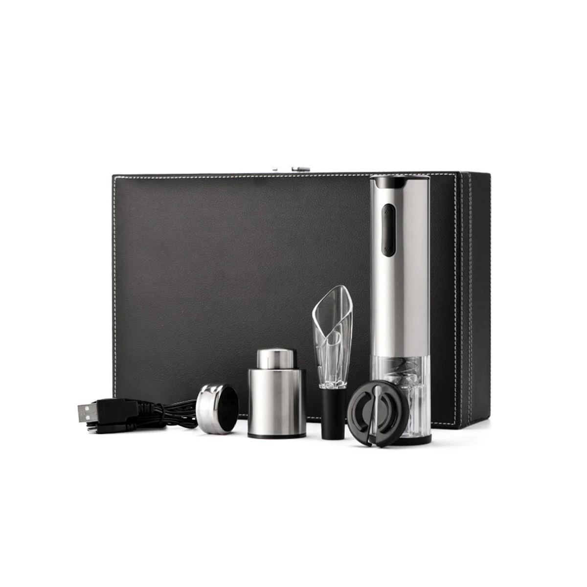 5-In-1 Bottle Opener Set Rechargeable Multifunctional Wine Set Gift Box
5-In-1 Bottle Opener Set Rechargeable Multifunctional Wine Set Gift Box