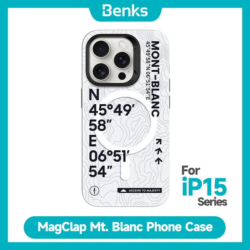 Benks MagClap Mt. Blanc чехол для телефона iPhone 15 Pro Max Samsung S24U модный защитный чехол для телефона с поддержкой беспроводной зарядки
Benks MagClap Mt. Blanc чехол для телефона iPhone 15 Pro Max Samsung S24U модный защитный чехол для телефона с поддержкой беспроводной зарядки