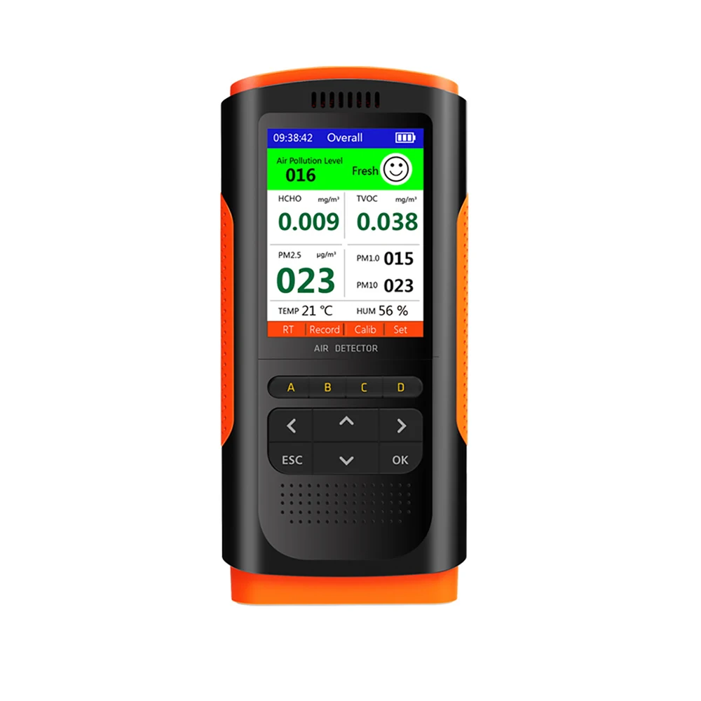 Intelligent Air Detector Digital Formaldehyde Detector Portable Air Quality Tester Indoor Air Test PM2.5/Pm10/PM1/TVOC Sensor
Intelligent Air Detector Digital Formaldehyde Detector Portable Air Quality Tester Indoor Air Test PM2.5/Pm10/PM1/TVOC Sensor