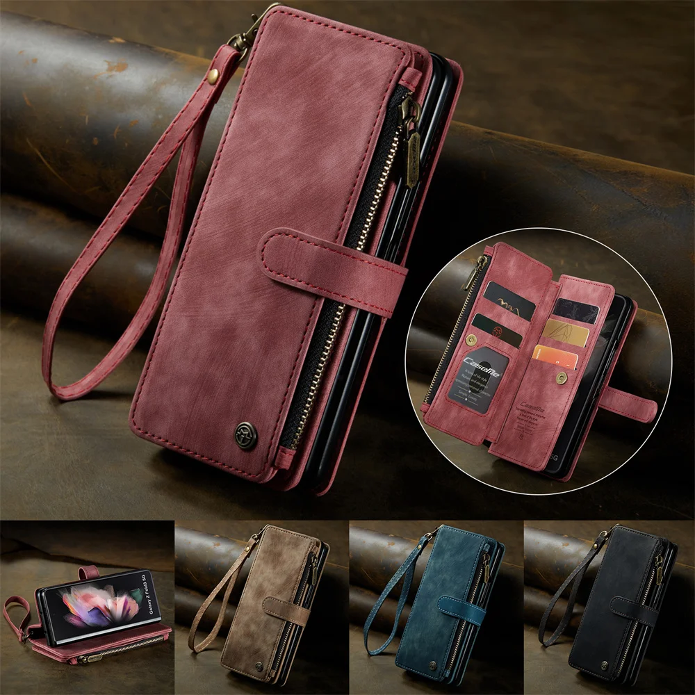 Zipper Wallet Flip Phone Case For Samsung Galaxy Z Fold3 Fold4 Fold5 Fold 5 4 Purse Card Slot Holder Stand Folding Leather Cover
Zipper Wallet Flip Phone Case For Samsung Galaxy Z Fold3 Fold4 Fold5 Fold 5 4 Purse Card Slot Holder Stand Folding Leather Cover
