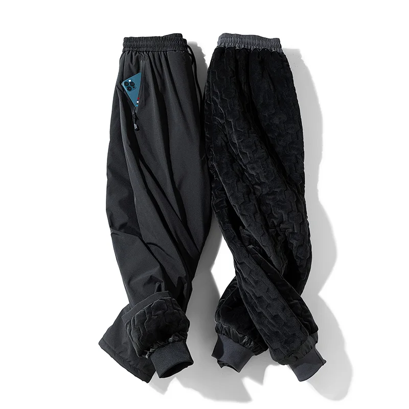 Warm Winter Pants Men Thick Sweatpants Casual Drawstring Trousers Men Fleece Pants New Velvet Pants Fur Lined High Quality K572
Warm Winter Pants Men Thick Sweatpants Casual Drawstring Trousers Men Fleece Pants New Velvet Pants Fur Lined High Quality K572