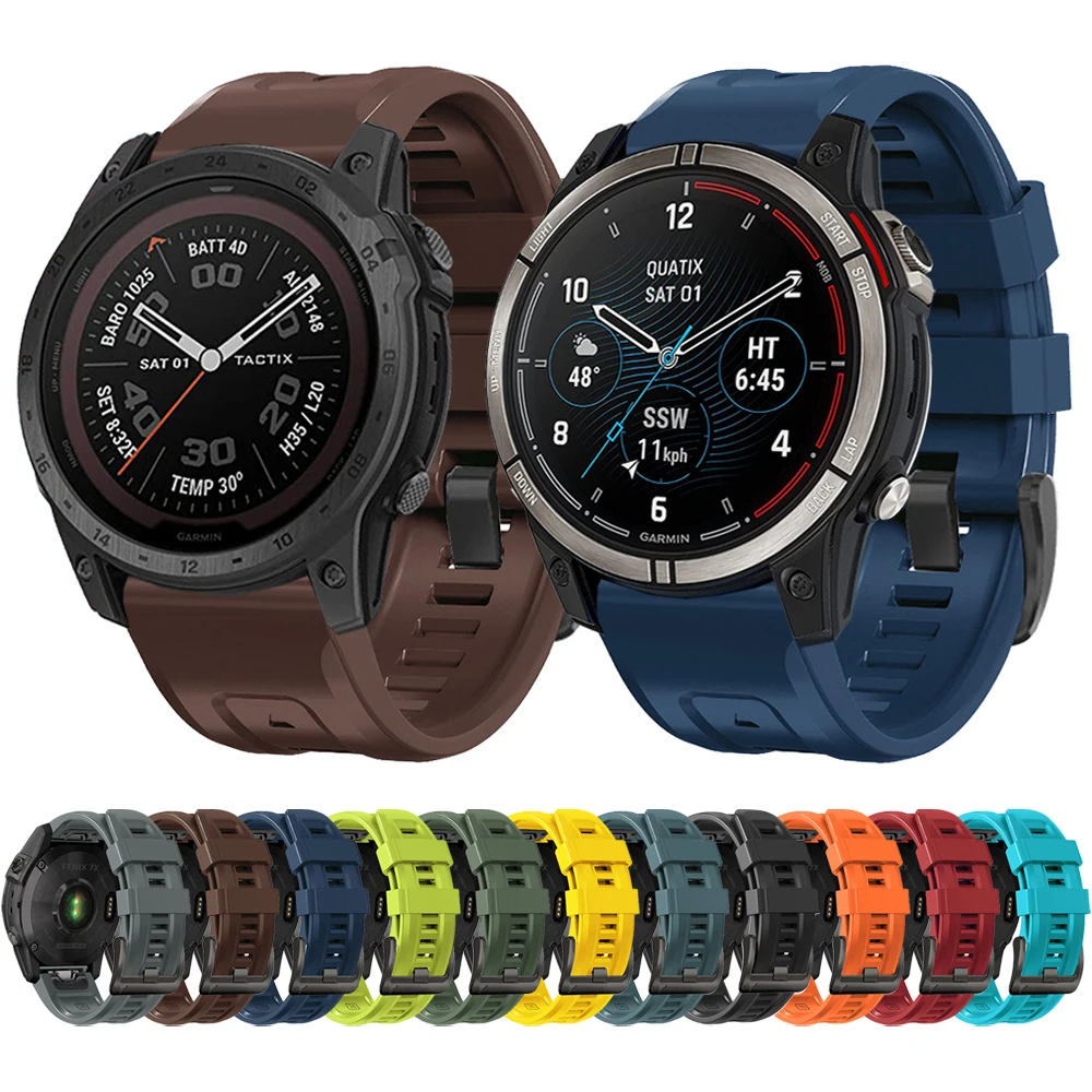 QuickFit 22mm 26mm Strap For Garmin quatix 7 7X Watch Bands For Garmin tactix 7 Silicone Band Watchband Bracelet Accessories
QuickFit 22mm 26mm Strap For Garmin quatix 7 7X Watch Bands For Garmin tactix 7 Silicone Band Watchband Bracelet Accessories