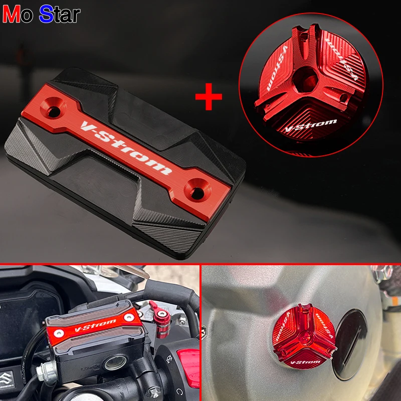 V-strom Accessories Front Brake Fluid Tank Oil Filler Cap Protector For Suzuki V Strom Vstrom 650 250 800DE DL650 DL800 DL250
V-strom Accessories Front Brake Fluid Tank Oil Filler Cap Protector For Suzuki V Strom Vstrom 650 250 800DE DL650 DL800 DL250