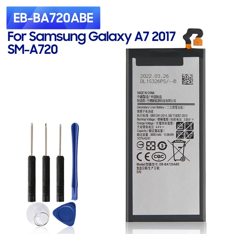 Новая запасная аккумуляторная батарея для Samsung GALAXY A7 2017 версия A720 EB-BA720ABE аккумулятор 3600 мАч
Новая запасная аккумуляторная батарея для Samsung GALAXY A7 2017 версия A720 EB-BA720ABE аккумулятор 3600 мАч