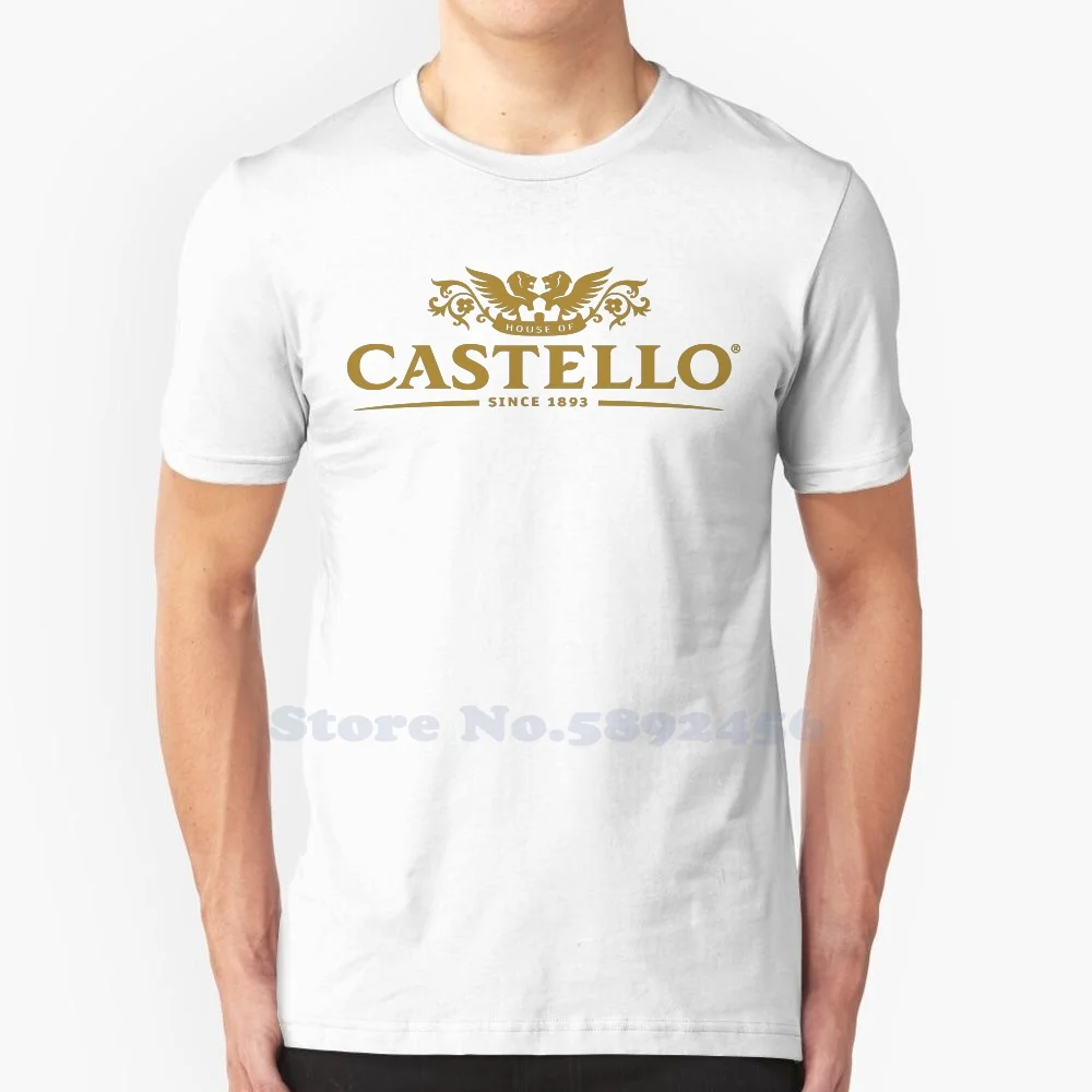 Повседневная футболка Castello с логотипом, высококачественные Графические футболки из 100% хлопка
Повседневная футболка Castello с логотипом, высококачественные Графические футболки из 100% хлопка