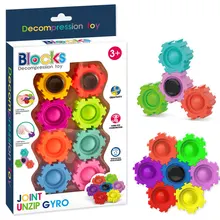 6pcs Splicing Bubble Blocks with 2pcs Gyros DIY Push Pop Blocks Toy Educative Bubble Fidget Spinner for Kids Ages 3+
6pcs Splicing Bubble Blocks with 2pcs Gyros DIY Push Pop Blocks Toy Educative Bubble Fidget Spinner for Kids Ages 3+