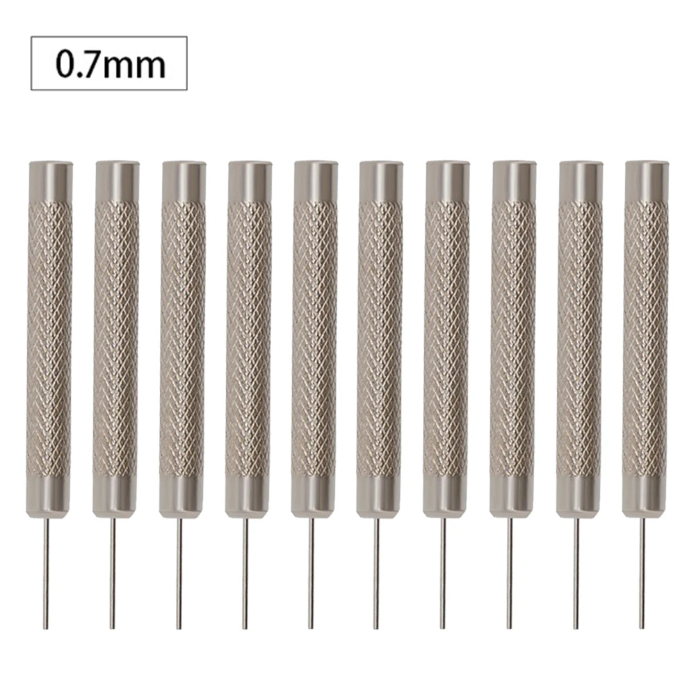 Watch Strap Pin Pin Punch Iron Pin Punches Link Punch Pin Stick Remover Repair Tool 0.7-1.0mm 10Pcs Silver Thimble
Watch Strap Pin Pin Punch Iron Pin Punches Link Punch Pin Stick Remover Repair Tool 0.7-1.0mm 10Pcs Silver Thimble