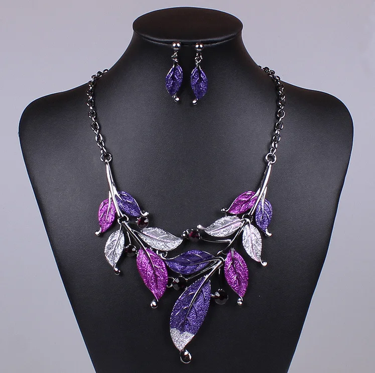 Green Purple Black Leaf Necklace Earring Sets Enamel Cocktail Statement Crystal Jewelry Set Fashion Green Leaves Nickel Free 1 Mallzona S02c8420ee61d48139e2e90a32aae62aa3 Green Purple Black Leaf Necklace Earring Sets Enamel Cocktail Statement Crystal Jewelry Set Fashion Green Leaves Nickel Free Mallzona