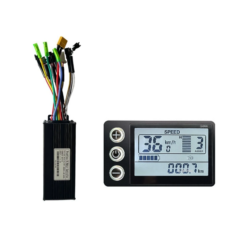 

30A Three-Mode Sine Wave Ebike Controller With S866 Display For 36V 48V 750W1000W Electric Bicycle Motor Conversion Part
