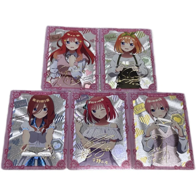 5Pcs/Set Anime The Quintessential Quintuplets Nakano Ichika Nino Miku Yotsuba Itsuki Collectibles Anime Flash Card Gift Toys
5Pcs/Set Anime The Quintessential Quintuplets Nakano Ichika Nino Miku Yotsuba Itsuki Collectibles Anime Flash Card Gift Toys