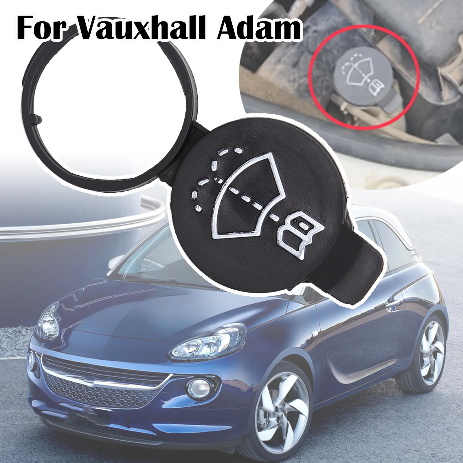 Car Windshield Wiper Washer Tank Fluid Cap Screenwash Cover For Opel Vauxhall Adam Cascada Insignia A Karl Viva Mokka Astra J K
Car Windshield Wiper Washer Tank Fluid Cap Screenwash Cover For Opel Vauxhall Adam Cascada Insignia A Karl Viva Mokka Astra J K