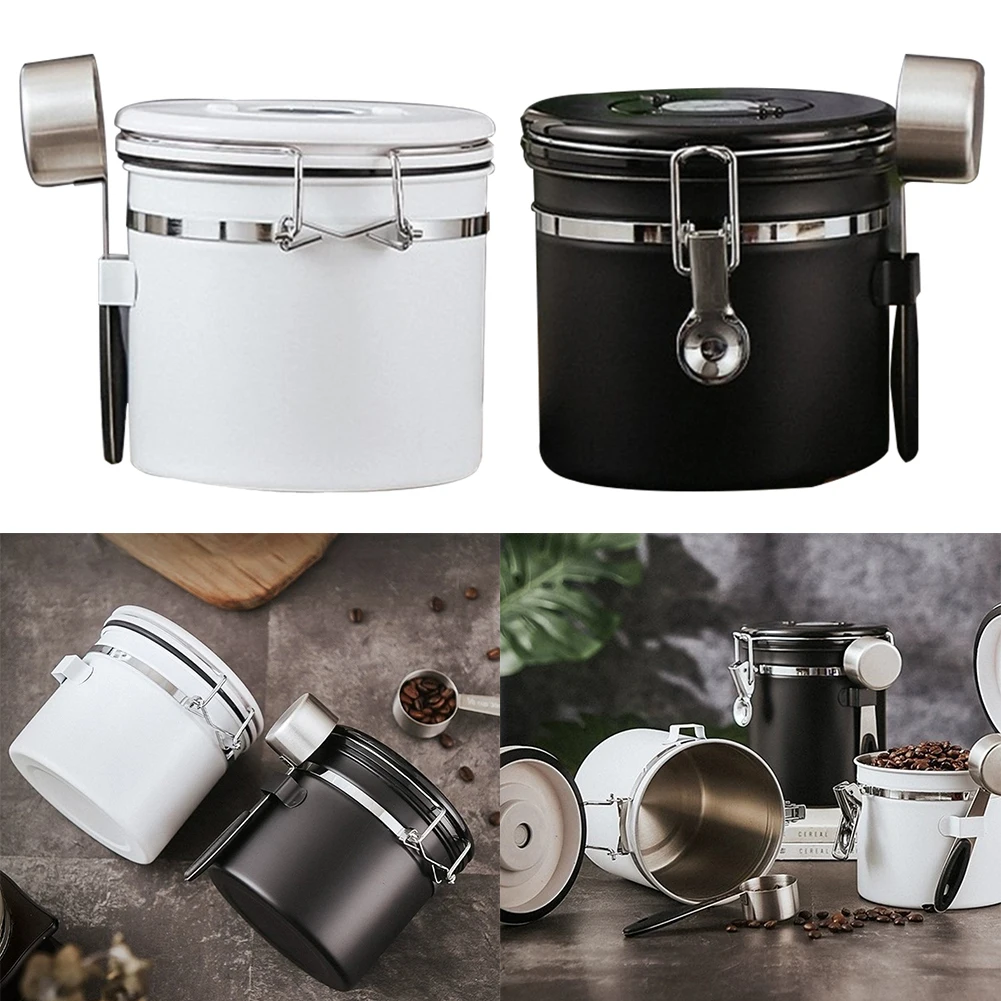 Brandneu Versiegelter Kaffee Kann Lagerglas schwar/ бежевый Zubehör 1200 мл контейнеры Edelstahl
Brandneu Versiegelter Kaffee Kann Lagerglas schwar/ бежевый Zubehör 1200 мл контейнеры Edelstahl