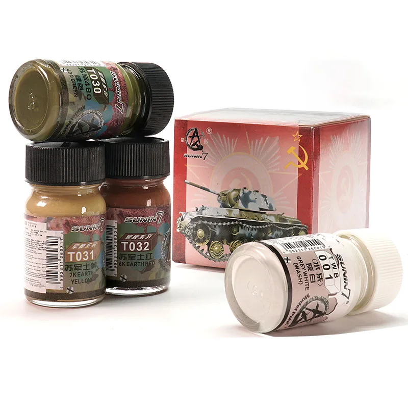 XY011 WWII Soviet Chariot Tank Camouflage Armor Military Vehicle Color Series Set Paint Coating DIY Handcraft Doll Building Tool
XY011 WWII Soviet Chariot Tank Camouflage Armor Military Vehicle Color Series Set Paint Coating DIY Handcraft Doll Building Tool