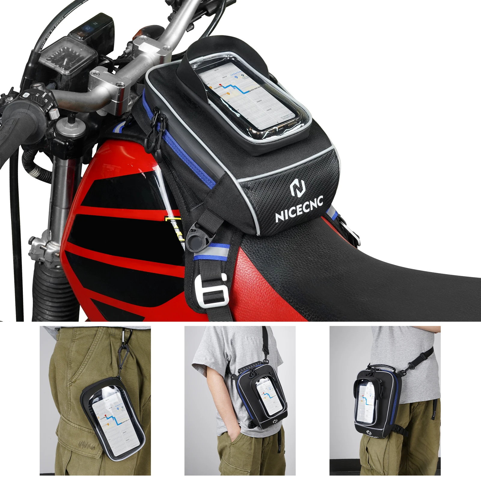 Universal Motorcycle Gas Tank Bag For Harley Yamaha Honda Kawasaki BMW Waterproof Strap Mount Shoulder Bag Accessories
Universal Motorcycle Gas Tank Bag For Harley Yamaha Honda Kawasaki BMW Waterproof Strap Mount Shoulder Bag Accessories