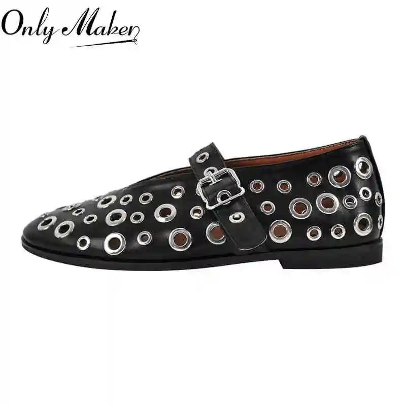 Женские балетки Onlymaker с круглым носком, Туфли Мэри Джейн с металлической пряжкой, удобные
Женские балетки Onlymaker с круглым носком, Туфли Мэри Джейн с металлической пряжкой, удобные