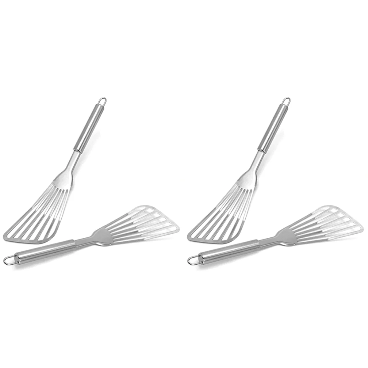 Fish Spatula, 4 Pack Stainless Steel Fish Turner 12.5 Inch Kitchen Cookie Spatula with Brushed Stainless Handle
Fish Spatula, 4 Pack Stainless Steel Fish Turner 12.5 Inch Kitchen Cookie Spatula with Brushed Stainless Handle