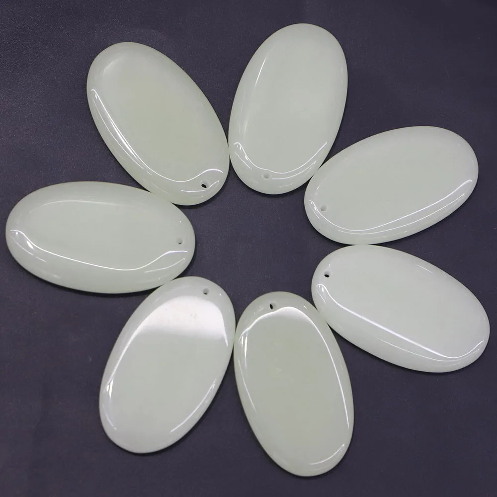 Luminous Green Oval Pendant Necklace Natural Stone Charms Fashion Diy Women Men Jewelry Accessories Wholesale 8Pcs Free Shipping
Luminous Green Oval Pendant Necklace Natural Stone Charms Fashion Diy Women Men Jewelry Accessories Wholesale 8Pcs Free Shipping