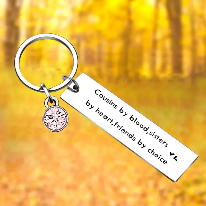 Cousin Keychain Cousin Birthday Key Chain Pendant Jewelry Long Distance Friendship Sister Gifts
Cousin Keychain Cousin Birthday Key Chain Pendant Jewelry Long Distance Friendship Sister Gifts