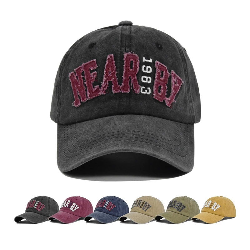 Baseball Cap Sun hat Washed denim baseball cap Nearby est.1983 Embroidery Spring Autumn baseball Sport cap Hip Hop Fitted Cap
Baseball Cap Sun hat Washed denim baseball cap Nearby est.1983 Embroidery Spring Autumn baseball Sport cap Hip Hop Fitted Cap
