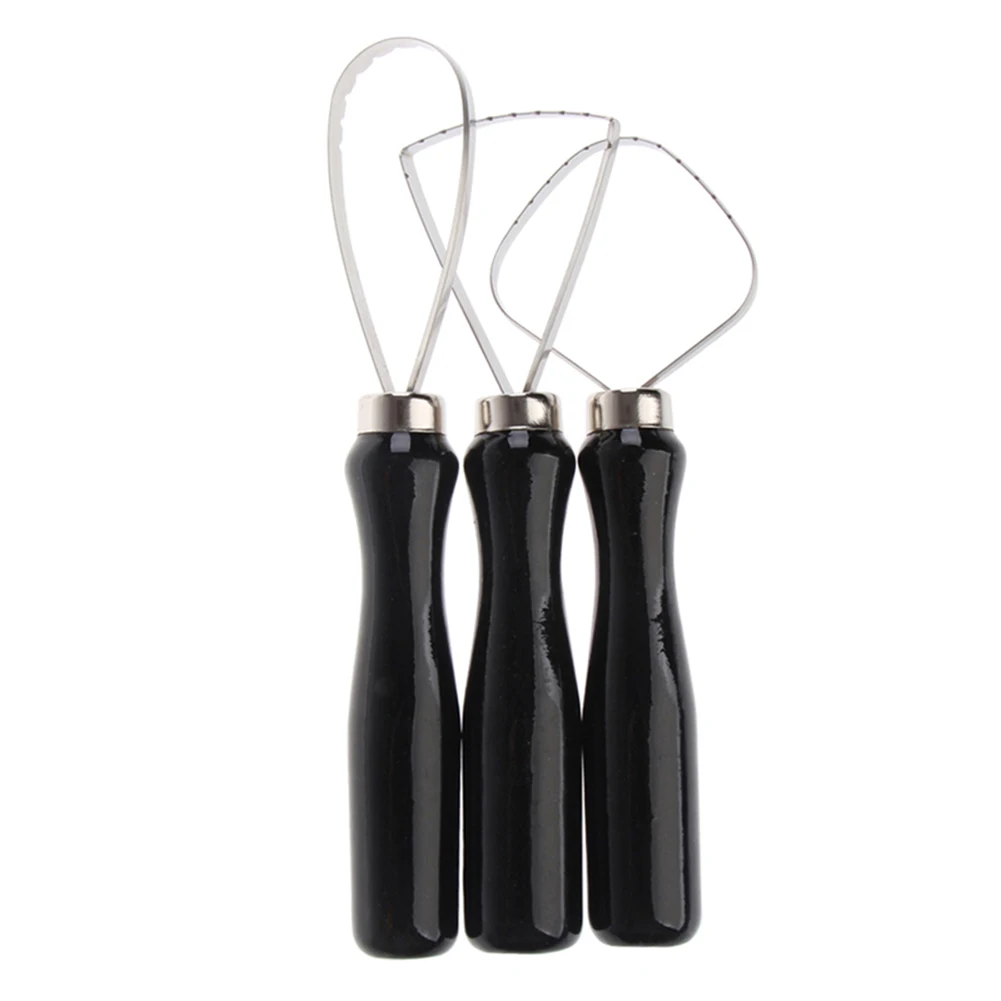Pottery Clay Sculpture Tools 3 Pcs Wood Loop Tools with Stainless Steel Delicate Design Convenient for Artists
Pottery Clay Sculpture Tools 3 Pcs Wood Loop Tools with Stainless Steel Delicate Design Convenient for Artists